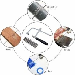 Scie De Joaillier Réglable Avec 144 Lames - Kit Professionnel Pour La Fabrication De Bijoux -Pro Outils Soldes Magasin 65988644 5