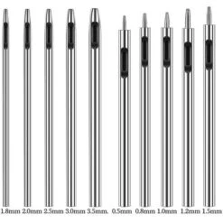 Poinçon En Cuir Creux De 10 Tailles, Ensemble D'outils De Poinçon En Cuir De 0,5 à 3,5 Mm, Poinçon Creux, Poinçon Rond Pour Bracelet De Montre En Cuir, Cuir, Ceinture D'étanchéité, Tissu, Canette Cise -Pro Outils Soldes Magasin 66374852 2