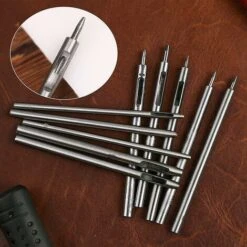 Poinçon En Cuir Creux De 10 Tailles, Ensemble D'outils De Poinçon En Cuir De 0,5 à 3,5 Mm, Poinçon Creux, Poinçon Rond Pour Bracelet De Montre En Cuir, Cuir, Ceinture D'étanchéité, Tissu, Canette Cise -Pro Outils Soldes Magasin 66374852 3