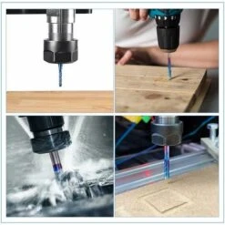 10Pcs Kit De PCB Fraise Rotatives De Nano Bleu Tige 3MM Ensemble De Gravure En Bout Carbure De Tungstène Pour CNC Fraises Bavures Tool Avec Étui De Rangement -Pro Outils Soldes Magasin 66758240 3