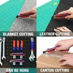 WORKPRO Lot De 100 Lames De Cutter 18mm, Lames Sécables En SK5 Avec Distributeur, Épaisseur: 0,5mm, Longeur: 100mm -Pro Outils Soldes Magasin 66800054 5