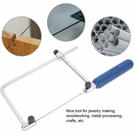 Cadre De Scie à Bijoux, Outil De Coupe Réglable En Forme De U Avec 6 Scies En Spirale (ASB400) Ephé 5 Cadre De Scie à Bijoux, Outil De Coupe Réglable En Forme De U Avec 6 Scies En Spirale (ASB400) Ephé - Image 3