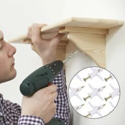 100 Chevilles Vis Pour Plaque De Plâtre, 50 Chevilles Plastique Avec 50 Vis Pour Cloison Sèche, Vis Et Chevilles Autotaraudeuse Fixation Kit Pour Etagere, Parpaing Creux, Ephé -Pro Outils Soldes Magasin 68092016 4