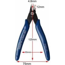 Pinces Coupantes De Côté, Yuanzi Cisaille Latérale Outil De Coupe, Pouce/Pince à Dénuder Acier Pour Câble Électrique, Bijoux Réparation, Travaux Pratiques, Bricolage (2 Pack, Bleu)-BDD -Pro Outils Soldes Magasin 68673816 3