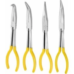 Outils à Main Pinces à Bec Long 4 Pièces