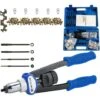 Jeu De Pinces à Riveter Professionnelles Jeu De Pinces à Riveter Aveugles Riveteuses Rivets à écrou Fileté Outil M5 - M12 Avec 150 écrous à Riveter -Pro Outils Soldes Magasin 68962087 1