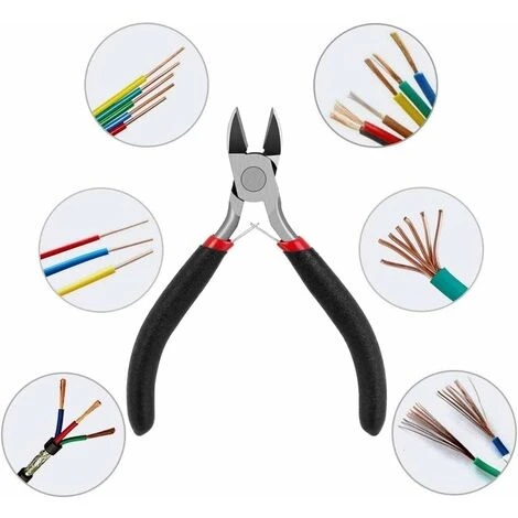 Déstockage 4.5 Inch Mini Pince Coupante Précision - Acier Inox&Poignées Anti-Dérapant - Tenaille Pince Coupante Diagonale Pour Coupe Fil D'Électronique, Métal Mou, DIY Craft, Bijoux 5 Déstockage 4.5 Inch Mini Pince Coupante Précision - Acier Inox&Poignées Anti-Dérapant - Tenaille Pince Coupante Diagonale Pour Coupe Fil D'Électronique, Métal Mou, DIY Craft, Bijoux - Image 3
