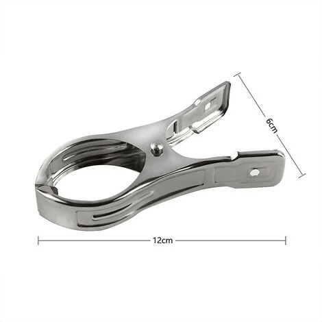 GP 6pcs Grandes Pinces à Linge En Acier Inoxydable, Pare-brise Durable Antidérapant 4 GP 6pcs Grandes Pinces à Linge En Acier Inoxydable, Pare-brise Durable Antidérapant - Image 2