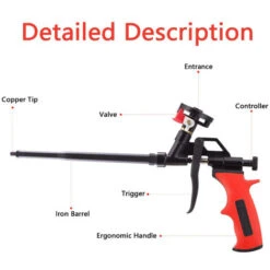 GP Pistolet à Mousse, Pistolet à Mousse Professionnel Pistolet à Calfeutrer Pour Application De Pulvérisation De Pistolet à Mousse Expansible PU Robuste 9 GP Pistolet à Mousse, Pistolet à Mousse Professionnel Pistolet à Calfeutrer Pour Application De Pulvérisation De Pistolet à Mousse Expansible PU Robuste -Pro Outils Soldes Magasin 69015578 3