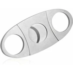 DĂ©stockage Coupe De Cigare, Couteau De Cigare De Poche De Cigarette D'acier Inoxydable, Doubles Aiguilles D'affĂ»tage De Soi, EmmĂȘlant Outre De La Fin De Cigare, Parfaite Pour La Plupart Taille De Cig