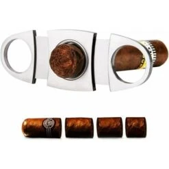 Déstockage Coupe De Cigare, Couteau De Cigare De Poche De Cigarette D'acier Inoxydable, Doubles Aiguilles D'affûtage De Soi, Emmêlant Outre De La Fin De Cigare, Parfaite Pour La Plupart Taille De Cig -Pro Outils Soldes Magasin 69251677 3