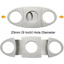 Déstockage Coupe De Cigare, Couteau De Cigare De Poche De Cigarette D'acier Inoxydable, Doubles Aiguilles D'affûtage De Soi, Emmêlant Outre De La Fin De Cigare, Parfaite Pour La Plupart Taille De Cig -Pro Outils Soldes Magasin 69251677 4