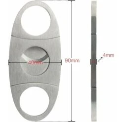 Déstockage Coupe De Cigare, Couteau De Cigare De Poche De Cigarette D'acier Inoxydable, Doubles Aiguilles D'affûtage De Soi, Emmêlant Outre De La Fin De Cigare, Parfaite Pour La Plupart Taille De Cig -Pro Outils Soldes Magasin 69251677 5
