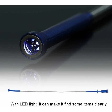 Déstockage Pick Up Outil Multi Fonction Flexible Outil De Ramassage à Quatre Griffes (Aimant + 4 Griffes + LED Lumineux) Magnétique Long à Ressort Pour Ramasser Les Déchets De Débordement Nettoyage D 7 Déstockage Pick Up Outil Multi Fonction Flexible Outil De Ramassage à Quatre Griffes (Aimant + 4 Griffes + LED Lumineux) Magnétique Long à Ressort Pour Ramasser Les Déchets De Débordement Nettoyage D - Image 5