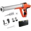 VEVOR Pistolet A Cartouche 12 V Pistolet A Mastic 3800 N Pistolet A Cartouche Mecanique 6 Vitesses Sans Fil Aluminium 0-0,66 Cm/s Avec Batterie Et Chargeur Pour Fissure De Porte/Fenetre/Mur -Pro Outils Soldes Magasin 69343160 1