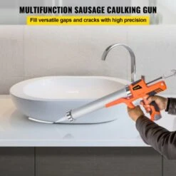 VEVOR Pistolet A Cartouche 12 V Pistolet A Mastic 3800 N Pistolet A Cartouche Mecanique 6 Vitesses Sans Fil Aluminium 0-0,66 Cm/s Avec Batterie Et Chargeur Pour Fissure De Porte/Fenetre/Mur -Pro Outils Soldes Magasin 69343160 3