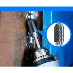 Fraises Rotatives Double Coupe Rotatives Carbure De Tungstène Die Grinder Bit 6mm Tige 12mm Tête Cylindrique De Gravure Rotatif Burres Pour Travail Du Bois, Métal Polissage, Gravure-C,，1Pcs -Pro Outils Soldes Magasin 69617443 4