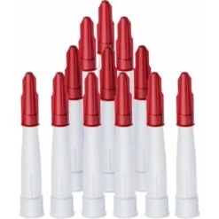 Lot De 24 Capuchons De Buses De Calfeutrage, Comprend 12 Paquets De Buses De Calfeutrage Blanches Et 12 Paquets De Capuchons De Calfeutrage Rouges, Plastique
