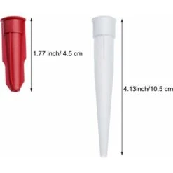 Lot De 24 Capuchons De Buses De Calfeutrage, Comprend 12 Paquets De Buses De Calfeutrage Blanches Et 12 Paquets De Capuchons De Calfeutrage Rouges, Plastique -Pro Outils Soldes Magasin 70392797 3