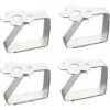 Pinces à Nappe En Acier Inoxydable 4 Pièces à Motifs De Fleurs Support De Nappe L'épaisseur De La Table Ne Dépasse Pas 3 Cm De Couverture De Table Clip De Patio Maison Jardin Extérieur -Pro Outils Soldes Magasin 70420776 1