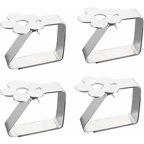 Pinces à Nappe En Acier Inoxydable 4 Pièces à Motifs De Fleurs Support De Nappe L'épaisseur De La Table Ne Dépasse Pas 3 Cm De Couverture De Table Clip De Patio Maison Jardin Extérieur 3 Pinces à Nappe En Acier Inoxydable 4 Pièces à Motifs De Fleurs Support De Nappe L'épaisseur De La Table Ne Dépasse Pas 3 Cm De Couverture De Table Clip De Patio Maison Jardin Extérieur
