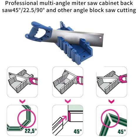 GP Boîte à Onglets De Serrage, Boîte De Scie à Onglet Réglable Pour Couper Les Plinthes (sans Lame, 4111.58cm) 4 GP Boîte à Onglets De Serrage, Boîte De Scie à Onglet Réglable Pour Couper Les Plinthes (sans Lame, 4111.58cm) - Image 2