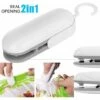 Mini Scellant, 2 Po Thermal En Scellant, Scellant Portable, Mini-scellant, Scellant Chauffant Et Coupeur, Scellant En Plastique Pour Viande, Légumes (brun Blanc)