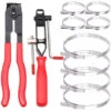 MINKUROW Pince Pour Collier De Serrage, 2 Pinces Pinces Collier Cardan Et Pince Colliers Bandes À Sertir Avec L’offre De 8 Pcs De Collier -Pro Outils Soldes Magasin 71153045 1