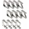 Pince Nappe Exterieur, Pince Nappe De Table, 12 Pinces à Nappe En Acier Inoxydable, Nappe Clips Anti-Glissant Fixer Nappe Pour Table D'Épaisseur 10-30 Mm