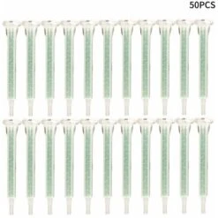 Buse De Mélange En Plastique, 50Pcs FMA6-16 Applicatior D'adhésif Pour Mélangeur De Résine Statique , 83mm AB Colle Applicateur De Colle Pour Cartouche De Mélangeur De Résine Adhésive, Lefou 9 Buse De Mélange En Plastique, 50Pcs FMA6-16 Applicatior D'adhésif Pour Mélangeur De Résine Statique , 83mm AB Colle Applicateur De Colle Pour Cartouche De Mélangeur De Résine Adhésive, Lefou -Pro Outils Soldes Magasin 71624656 3