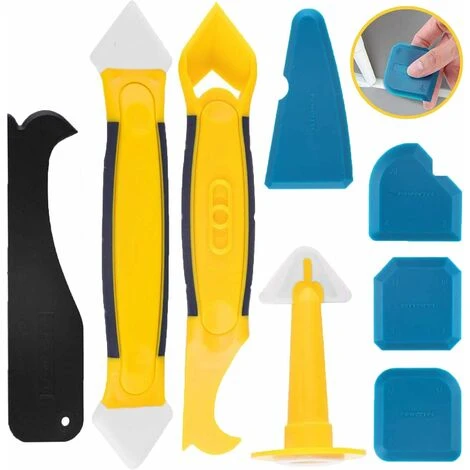 Héloise Outils De Calfeutrage En Silicone, 8pcs / Set Lisseur Joints Silicone, Avec Grattoir/extracteur De Calfeutre/buse, Joint D'étanchéité En Silicone Outil De Démontage Pour La Salle Bain Cuisine 3 Héloise Outils De Calfeutrage En Silicone, 8pcs / Set Lisseur Joints Silicone, Avec Grattoir/extracteur De Calfeutre/buse, Joint D'étanchéité En Silicone Outil De Démontage Pour La Salle Bain Cuisine