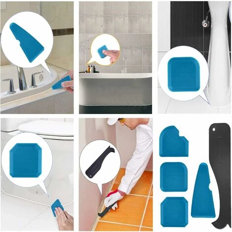 Héloise Outils De Calfeutrage En Silicone, 8pcs / Set Lisseur Joints Silicone, Avec Grattoir/extracteur De Calfeutre/buse, Joint D'étanchéité En Silicone Outil De Démontage Pour La Salle Bain Cuisine 6 Héloise Outils De Calfeutrage En Silicone, 8pcs / Set Lisseur Joints Silicone, Avec Grattoir/extracteur De Calfeutre/buse, Joint D'étanchéité En Silicone Outil De Démontage Pour La Salle Bain Cuisine - Image 4