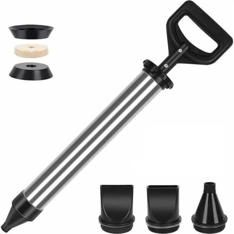 MINKUROW Pistolet à Coulis Pour Mortier En Acier Inoxydable - Seringue à Mortier - Pompe à Mortier à Main - Seringue à Mortier Avec 4 Buses 3 MINKUROW Pistolet à Coulis Pour Mortier En Acier Inoxydable - Seringue à Mortier - Pompe à Mortier à Main - Seringue à Mortier Avec 4 Buses