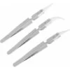 YIDOMDE Brucelles Antistatique En Céramique Pince à épiler Pincettes Inversée De Précision Chaleur Resistante Brucelle Pince YIDOMDE (Poignée Acier, Pointu Céramique) 3 Pack -Pro Outils Soldes Magasin 75333932 1