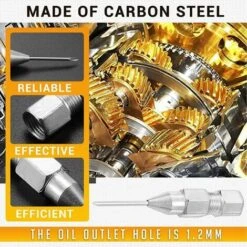 5 Pièces Pointe D'aiguille De Pistolet à Graisse De La Bouche, Aiguille D'injecteur De Graisse Pour La Lubrification Dans Des Roulements Scellés Très Serrés Et Des Joints Universels -Pro Outils Soldes Magasin 75405052 4