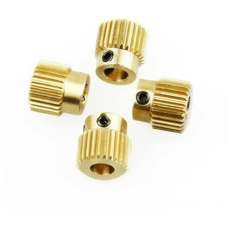 YIDOMDE Perle Rare Roue D'extrudeuse En Laiton 4 Pièces Roue D'extrudeuse En Laiton CR-10.CR-10S, Ender 3, Ender 3 Pro, Extrudeuse MK7 MK8 (40 Dents) 4 YIDOMDE Perle Rare Roue D'extrudeuse En Laiton 4 Pièces Roue D'extrudeuse En Laiton CR-10.CR-10S, Ender 3, Ender 3 Pro, Extrudeuse MK7 MK8 (40 Dents) - Image 2