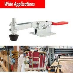 4pcs Pince à Genouillère, 201-B Sauterelle De Serrage Pince à Bascule En Métal Horizontal Sauterelle Serrage Barre De Dégagement, Capacité De Maintien Environ 90 Kg, Antidérapant -Pro Outils Soldes Magasin 76704796 3