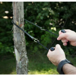 ZXPASRA Scie à Main - Tronçonneuse Portable - Scie Manuelle De Poignées Et Etui En Nylon - Fil à Scier - Matériel De Survie Camping Randonnées - Version Originale