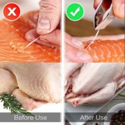 Pince Arrete Poisson, Acier Inoxydable Pince Poisson, Pinces Désarêter Os Poil De Cochon De Poulet De Canard, 15 CM -Pro Outils Soldes Magasin 77175771 5