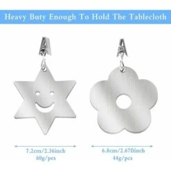 8 Pcs Nappe Lourde Lests Ext&eacuterieure Pinces &agrave Nappe Nappe De Fleurs Poids Nappe Clip De Nappe En Acier Inoxydable Support Pour Jardin Pique-niques F&ecircte Cuisine Restaurant -Pro Outils Soldes Magasin 77386981 5