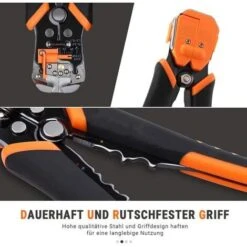 Pince à Dénuder ENGINDOT, Pince à Sertir Coupe-câble Auto-ajustable De 8,4 Pouces, Pince Multiplicatrice 3 En 1 - MWS02 -Pro Outils Soldes Magasin 77715517 3