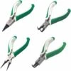 Pince Et Tenaille Ensemble De 4 Mini Pinces à Circlips Pour Circlips Externes/internes Robustes Avec Mâchoire Droite/courbée Pour La Retenue Du Dissolvant D'anneau