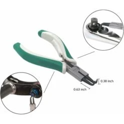 Pince Et Tenaille Ensemble De 4 Mini Pinces à Circlips Pour Circlips Externes/internes Robustes Avec Mâchoire Droite/courbée Pour La Retenue Du Dissolvant D'anneau -Pro Outils Soldes Magasin 78150096 5