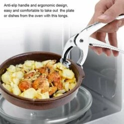 Pince Cuisine Professionnel Pince &agrave Aliment Pour Plats Chauds Du Four Pince En Alliage De Zinc Pour Bac Gastronomique -Pro Outils Soldes Magasin 78949748 5