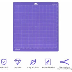 Tapis De Découpe Adhésif De Rechange Tapis De Découpe Quadrillé Antidérapant Compatible Avec La Machine De Découpe Silhouette Cameo Cricut Explorez La Machine De Traceur, Bleu&vert&violet 3pcs 6,54,5 -Pro Outils Soldes Magasin 79235251 3