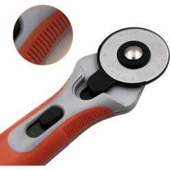 1 Jeu De Lames De Rechange Pour Coupeur Rotatif Pour Orfa Dafa Fiskas Coupe Rotative Tissu Papier Coupe Circulaire Patchwork Cuir Artisanal (couteau De Coupe 45 Mm + 10 Lames (avec échelle)) -Pro Outils Soldes Magasin 79264644 3