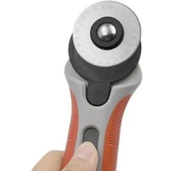 1 Jeu De Lames De Rechange Pour Coupeur Rotatif Pour Orfa Dafa Fiskas Coupe Rotative Tissu Papier Coupe Circulaire Patchwork Cuir Artisanal (couteau De Coupe 45 Mm + 10 Lames (avec échelle)) -Pro Outils Soldes Magasin 79264644 4