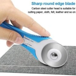 Coupe-tissu Manuel, Coupe-poulie, Coupe-rouleau, Coupe-tissu, Coupe-roue Ronde De 45 Mm, Bricolage Patchwork 1 Pièces (bleu) -Pro Outils Soldes Magasin 79264688 5