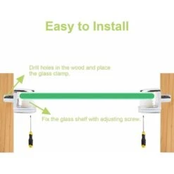 Lot De 20 Supports D'étagère En Verre Réglables Sans Cadre - En Alliage De Zinc - Pinces De Serrage Demi-rondes Pour Verre - Supports D'étagère En Verre - Chrome Poli, 10 Lot De 20 Supports D'étagère En Verre Réglables Sans Cadre - En Alliage De Zinc - Pinces De Serrage Demi-rondes Pour Verre - Supports D'étagère En Verre - Chrome Poli, -Pro Outils Soldes Magasin 80288613 4