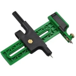 Outil De Coupe Rond Réglable Boussole Cercle Cutter Diamètre 12x10 Cm Cercle Rond Coupe Boussole Cercle Cutter 1 Pièces Vert Petit -Pro Outils Soldes Magasin 81160789 3